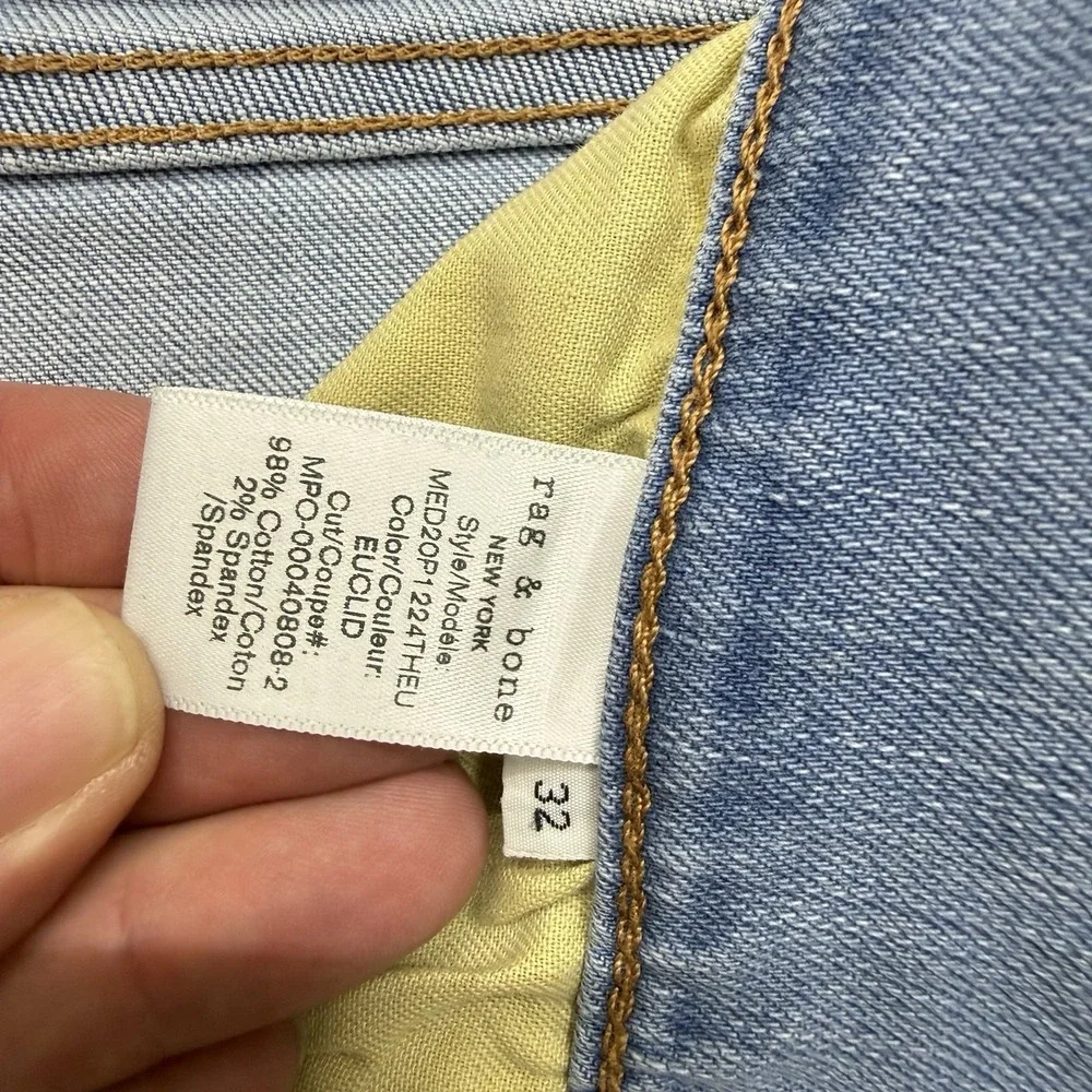 Rag and Bone fit 1 Extra Slim jeans distressed Buttonfly Mens size size 32 32x32